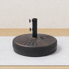 Newport 55-lb Fillable Round Patio Market Umbrella Base Stand
