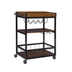 Linon Wheeler Industrial Kitchen & Wine Cart