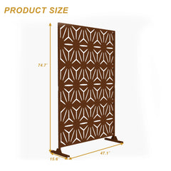 Outdoor Free Standing Metal Privacy Screen