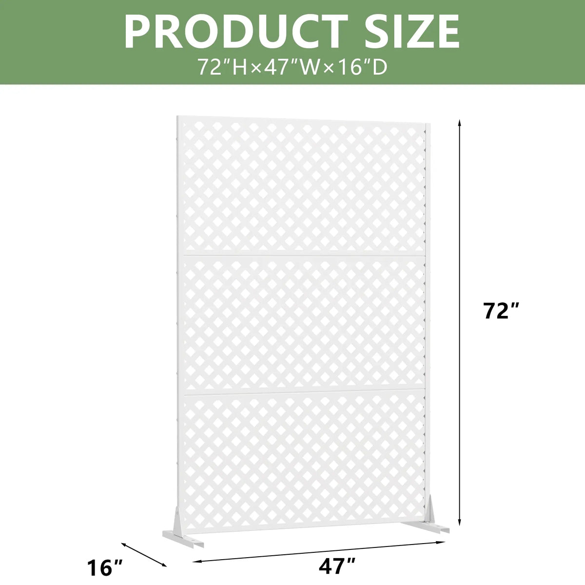 Outdoor Rectangle Privacy Screens Metal Screen Fence Panel