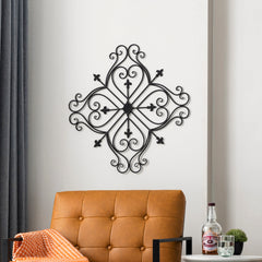 Glitzhome 20"L/ 23.5"L Traditional Iron Scroll Garden/Home Wall Decor