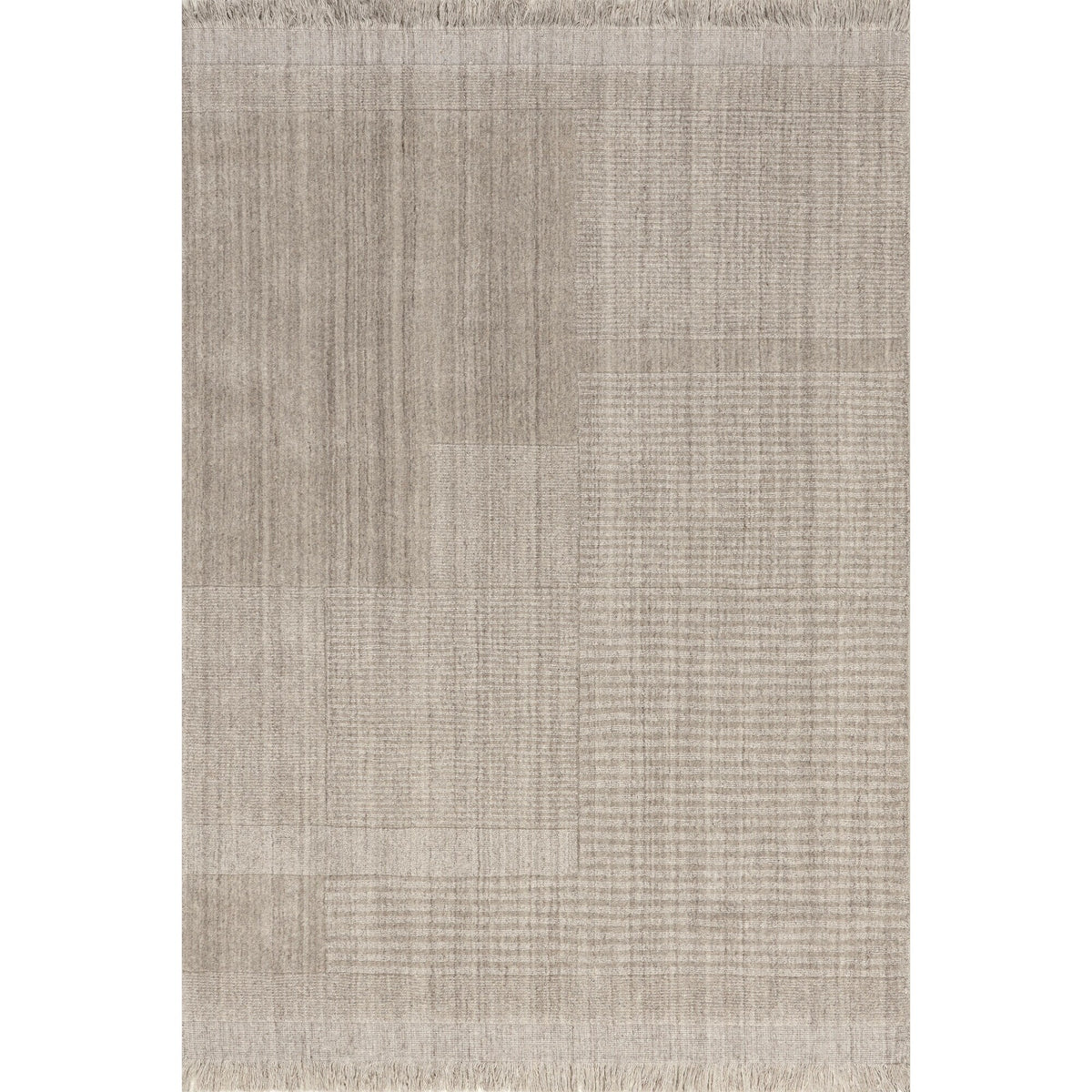 Mozai Fringed Wool-Blend Area Rug