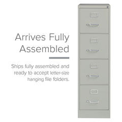 Hirsh 25" Deep 4-drawer Letter-size Commercial Vertical File Cabinet