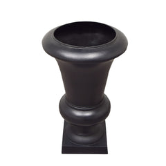 Ornate Round Cast Aluminum Metal 40-in Bird Bath and Planter Vase Combo