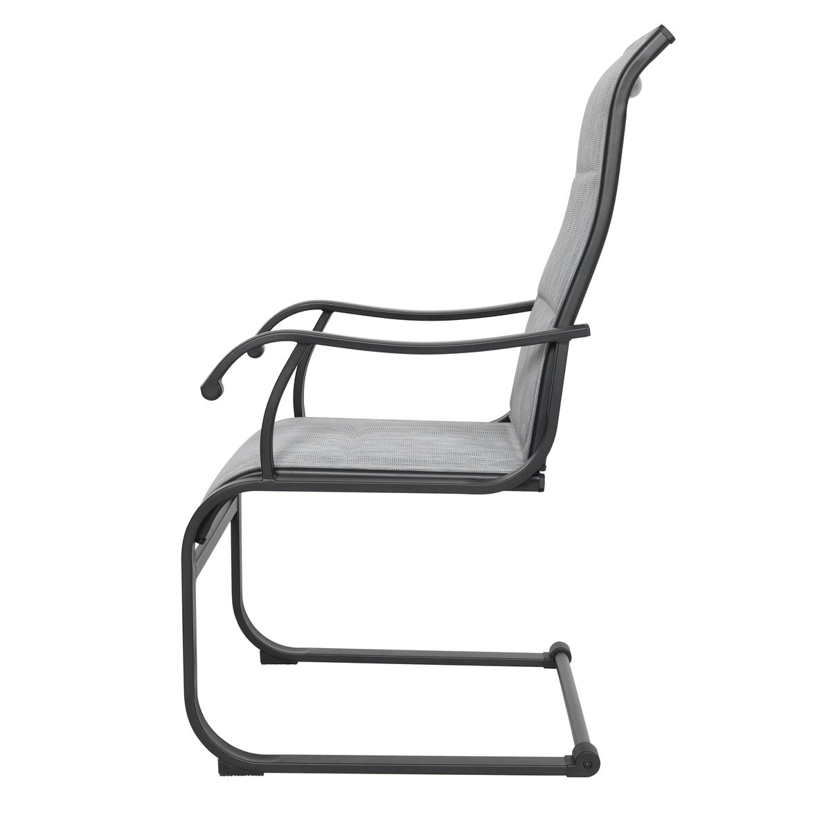 Outdoor Patio Dining Chairs, Breathable Textilene, Iron Frame
