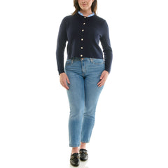 Nanette Lepore Women's Knit Cardigan with Ruffle Collar
