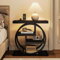Small 3-tier Living Room End Tables And Side Tables with Metal Frame