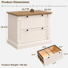 Rustic Wood File Cabinet , Filing Cabinet for Home Office, Living Room