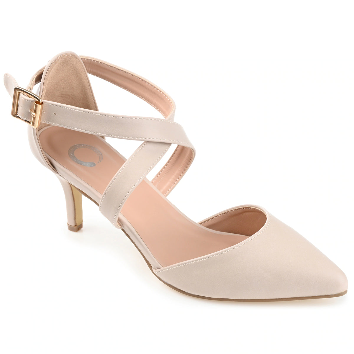 Journee Collection Women's Riva Pointed Toe Mid Heel Pumps