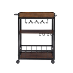 Linon Wheeler Industrial Kitchen & Wine Cart