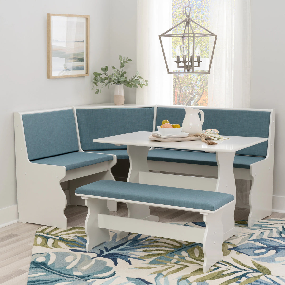 Linon Hannah Breakfast Nook 3-piece Dining Set