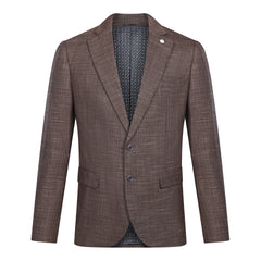 Tahari Slim Fit Grid Plaid Blazer