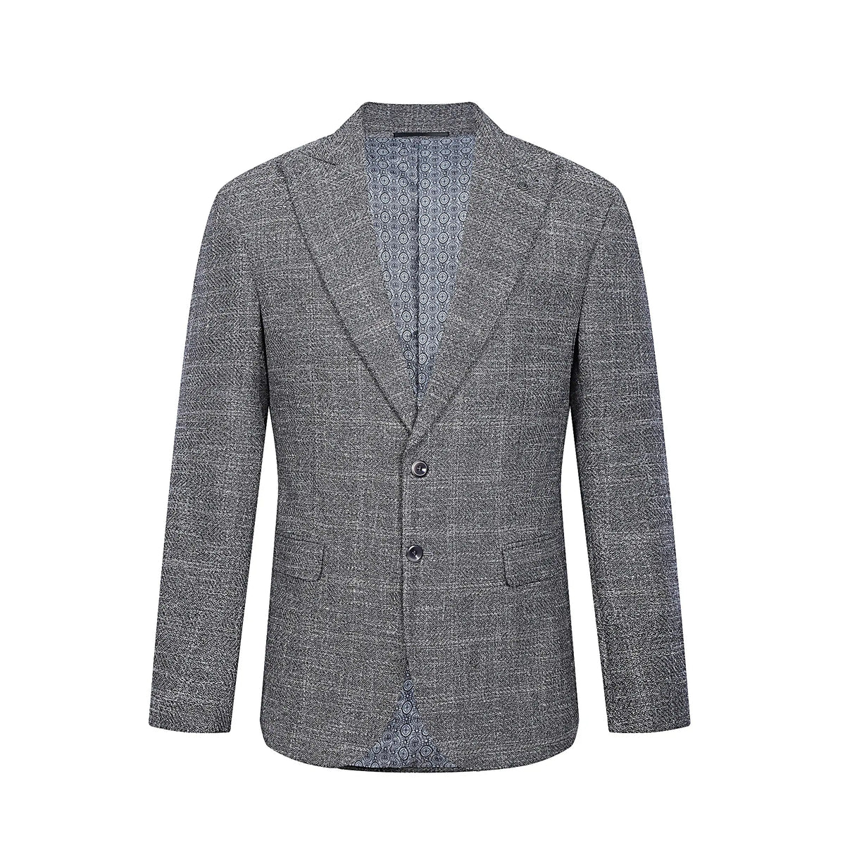 Tahari Slim Fit Textured Plaid Blazer