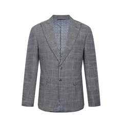 Tahari Slim Fit Textured Plaid Blazer
