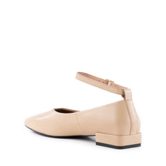 Seychelles Pumpkin Leather Ankle-Strap Flat