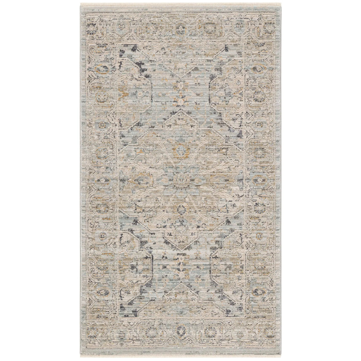 Nourison Nyle Indoor only Grey Geometric Area Rug