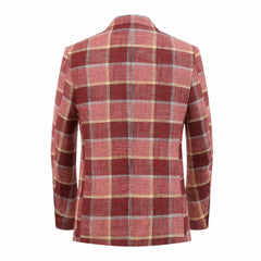 Elie Balleh Men's Plaid Slim Fit Jacket