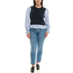 Nanette Lepore Women's Contrast Layered Blouse