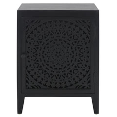 SAFAVIEH Shyann Single-Door Carved Nightstand