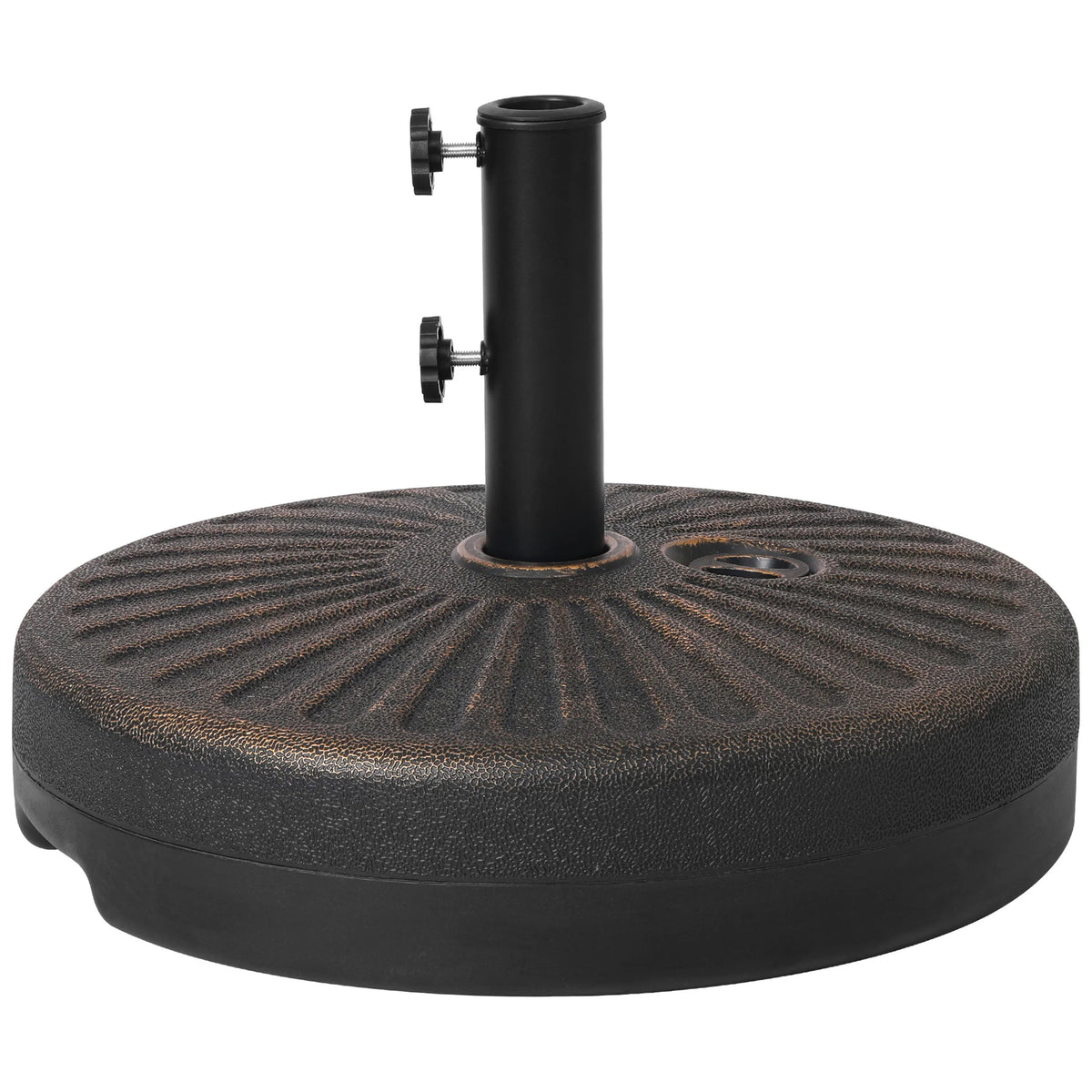 Newport 55-lb Fillable Round Patio Market Umbrella Base Stand