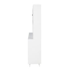 GDFStudio - Luttrell Modern 74.80" Tall Freestanding Kitchen Hutch Cabinet with Drawers and Microwave Shelf