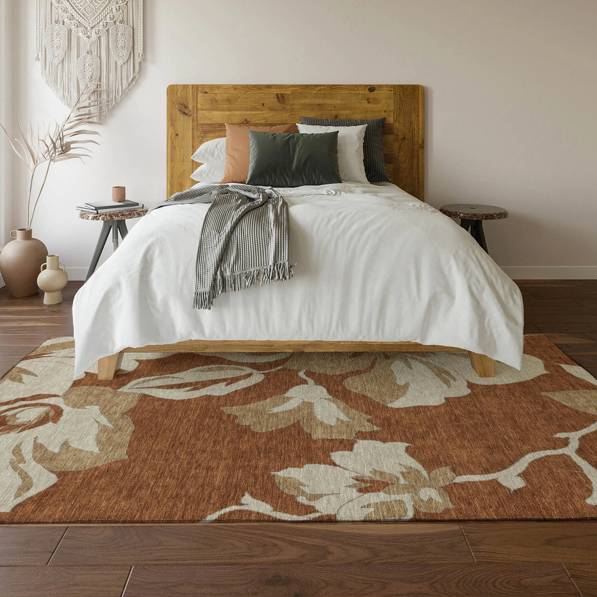 Premium Washable Super Soft Modern Floral Mayfield Rug