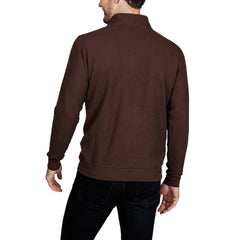 TailorByrd Men's Cozy Knit Quarter Zip Pullover