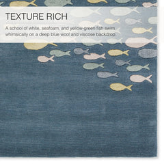Handmade Schooled Animal Pattern Area Rug