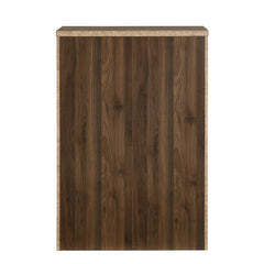 Greer Rustic Walnut and Black Bar 5-Drawer Chest by Furniture of America