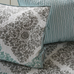 Madison Park Claire Aqua Printed 6-piece Day Bed Cover Set