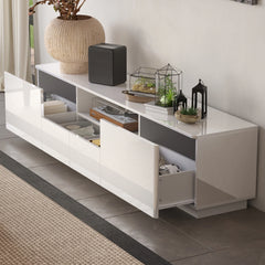 HighGloss LED TV Stand TV Entertainment Center TV Console Media Gaming