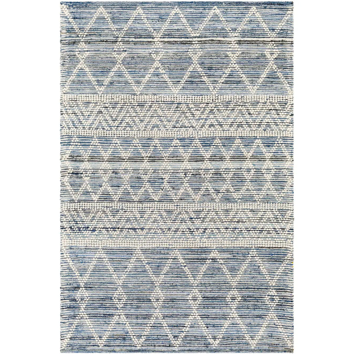 Pernnille Handmade Farmhouse Cotton & Wool Area Rug