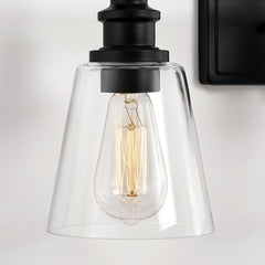 KAWOTI 3 Light Bathroom Vanity Light with Glass Shades