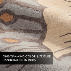 NICOLE MILLER NEW YORK Flora Grandeur Bloom Handcrafted Wool Area Rug