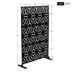 Privacy Screen Free Standing Star