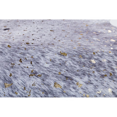 Rio Collection Faux Cowhide Printed Rug with Foil Accents