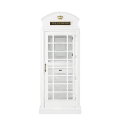 Old English Telephone Booth Bar Cabinet